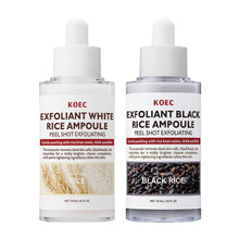 Load image into Gallery viewer, Exfoliant Black & White Rice Ampoule Facial Serum Peel Shot Exfoliating Brightening Remove Dead Skin Blackhead Facial Cleaning