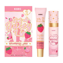 Load image into Gallery viewer, Lip Combo Strawberry Flavor Tinted Lip Oils Long Lasting Moisturizing and Nourishing Plumper Lip Care Gift Makeup
