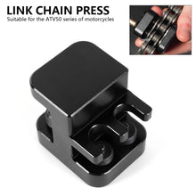 Load image into Gallery viewer, Aluminum Motorcycle Master Link Chain Press Tool Heavy Duty Chain Breaker Tool for 50 Series 520 525 530 Chains Riveting for Motorcycle ATV Chain Pin Press & Rivet Kit