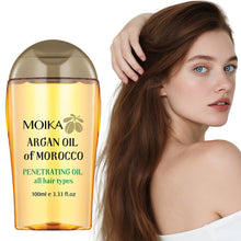Load image into Gallery viewer, Argan Oil Of Morocco Hair Oil Hair Care Scalp Essential Oil For Repairing Dry Damage Hair Treatment Strength Renewing Hair Oil