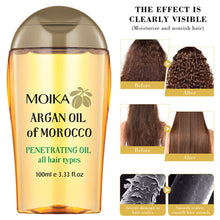 Load image into Gallery viewer, Argan Oil Of Morocco Hair Oil Hair Care Scalp Essential Oil For Repairing Dry Damage Hair Treatment Strength Renewing Hair Oil
