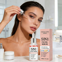Load image into Gallery viewer, 5 In 1 Face Serum Anti-Wrinkle Brightening Vitamin C Niacinamide Hyaluronic Acid Moisturizing Firming Facial Skin Care Essence