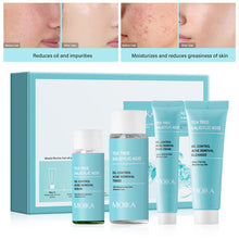 Load image into Gallery viewer, Tea Tree Salicylic Acid Serum Shrink Pore Cream Elimination Large Pores Remove Blackehead Face Smooth Repairing Skin Care Set