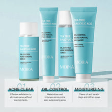 Load image into Gallery viewer, Tea Tree Salicylic Acid Serum Shrink Pore Cream Elimination Large Pores Remove Blackehead Face Smooth Repairing Skin Care Set