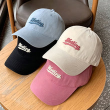 Load image into Gallery viewer, Big Head Circumference Letter Embroidery Baseball Cap Summer Sunscreen Outdoor Peaked Hat Unisex
