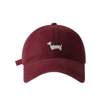 Load image into Gallery viewer, Cute Cartoon Puppy Embroidery Baseball Cap Adjustable Wide Brim Sunshade Unisex Daily Outdoor Leisure Hat