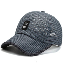 Load image into Gallery viewer, Mesh Curved Brim Baseball Cap Adjustable UV Protection Breathable Summer Outdoor Fishing Hiking Hat Unisex