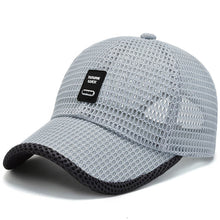 Load image into Gallery viewer, Mesh Curved Brim Baseball Cap Adjustable UV Protection Breathable Summer Outdoor Fishing Hiking Hat Unisex