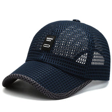 Load image into Gallery viewer, Mesh Curved Brim Baseball Cap Adjustable UV Protection Breathable Summer Outdoor Fishing Hiking Hat Unisex
