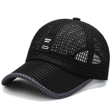 Load image into Gallery viewer, Mesh Curved Brim Baseball Cap Adjustable UV Protection Breathable Summer Outdoor Fishing Hiking Hat Unisex