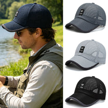 Load image into Gallery viewer, Mesh Curved Brim Baseball Cap Adjustable UV Protection Breathable Summer Outdoor Fishing Hiking Hat Unisex