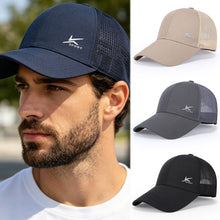 Load image into Gallery viewer, Men's Breathable Mesh Baseball Cap Adjustable Outdoor UV Protection Sun Hat Sports Casual Fishing Travel Cap