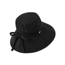 Load image into Gallery viewer, Solid Color Quick Dry Lace Up Wide Brim Fisherman Hat Breathable Adjustable UV Protection Summer Sun Hat