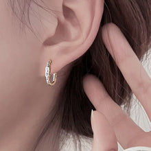 Load image into Gallery viewer, Vintage Graffiti U-Shape Geometric Punk Hoop Ear Buckle Fashion Earrings For Women Daily Party Jewelry