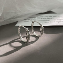 Load image into Gallery viewer, Vintage Graffiti U-Shape Geometric Punk Hoop Ear Buckle Fashion Earrings For Women Daily Party Jewelry