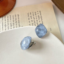 Load image into Gallery viewer, French Style Candy Color Resin Irregular Geometric Non-Piercing Ear Clips Fashion Daily Women Earrings Jewelry