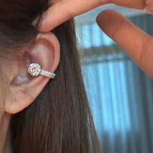 Load image into Gallery viewer, Geometric Eight-pointed Star Row Zircon Non-Piercing Ear Clip Earrings Elegant Women Daily Banquet Party Jewelry