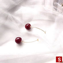 Load image into Gallery viewer, Alloy Cherry Drop Dangle Earrings Women Sweet Fruit Design Korean Fashion Daily Party Wedding Trendy Jewelry