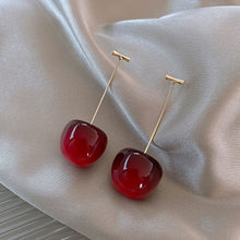 Load image into Gallery viewer, Alloy Cherry Drop Dangle Earrings Women Sweet Fruit Design Korean Fashion Daily Party Wedding Trendy Jewelry
