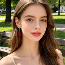 Load image into Gallery viewer, Alloy Cherry Drop Dangle Earrings Women Sweet Fruit Design Korean Fashion Daily Party Wedding Trendy Jewelry