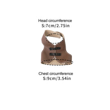 Load image into Gallery viewer, Adjustable Vintage Faux Leather Bird Vest Pet Parrot Coat for Daily Wear Bird Apparel Easy On/Off Bird Accessories