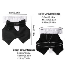 Load image into Gallery viewer, Black Formal Suit for Small Pet Bird with Bow Tie Soft Breathable Cotton Vest Outfit for Parrot Cockatiel Parakeet Wedding Christmas Party Costume for Birds