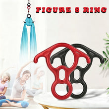 Load image into Gallery viewer, 1PC Aluminum Alloy Horn Figure 8-Ring Descender High Altitude Work Slow Descent Device Aerial Yoga Outdoor Rock Climbing Equipment