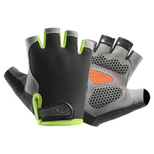Load image into Gallery viewer, 1Pair Professional Half Finger Fitness Gloves Silicone Palm Pad Anti-slip Wear-resistant Sunscreen Breathable Cycling Gloves