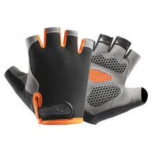 Load image into Gallery viewer, 1Pair Professional Half Finger Fitness Gloves Silicone Palm Pad Anti-slip Wear-resistant Sunscreen Breathable Cycling Gloves