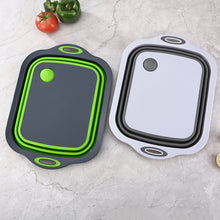 Load image into Gallery viewer, 3-IN-1 Multifunctional Folding Cutting Board Portable Camping Vegetable Wash Basin Home Kitchen Storage Basket