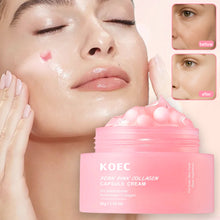 Load image into Gallery viewer, PDRN Pink Collagen Capsule Cream Anti-Wrinkle Hydrating Glowing Increase Elasticity 5% Niacinamide Hydrolyzed Collagen Cream