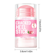 Load image into Gallery viewer, Nourishing Peach Foot Balm Moisturizer Hydrates and Repairs Dry Cracked Feet with Coconut Oil Avocado Oil Aloe Softening Rough Heels