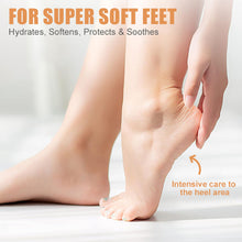Load image into Gallery viewer, Ultra-Hydrating Beeswax Foot Cream Shea Butter Coconut Oil for Softening Dry Cracked Feet Gentle Exfoliation Daily Foot Care