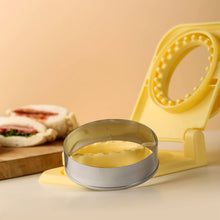 Load image into Gallery viewer, Stainless Steel Round Sandwich Press Mold Sealer Cutter Non-Stick Leak-Proof Pocket Bread Mold for Meal Prep Kids’ Lunchbox Camping Snacks Breakfast Tool