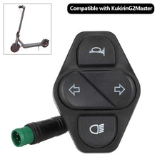Load image into Gallery viewer, 5 Pin Turn Signal Switch Master Headlight Button with Horn Left Right Indicator Control for Kukirin G2 Electric Scooter Replacement Part