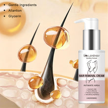 Load image into Gallery viewer, Hair Removal Cream Gentle And Non-irritating Suitable For Armpits Lips Arms Legs And Intimate Parts Effective For Wowen