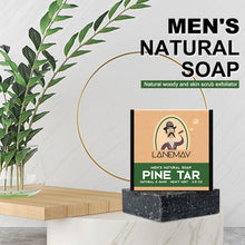 Load image into Gallery viewer, Anti Mite Exfoliating Men's Soap Deep Cleansing Body with Essential Oils Rich Foam Moisturizing Grooming Gift for Husband Dad 