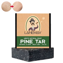 Load image into Gallery viewer, Anti Mite Exfoliating Men's Soap Deep Cleansing Body with Essential Oils Rich Foam Moisturizing Grooming Gift for Husband Dad 