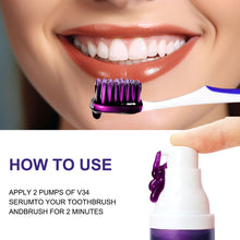 Load image into Gallery viewer, Purple Teeth Whitening Toothpaste Remove Plaque Stains Cleaning Oral Hygiene Dental Bleach Tools Fresh Breath Teeth Care