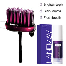 Load image into Gallery viewer, Purple Teeth Whitening Toothpaste Remove Plaque Stains Cleaning Oral Hygiene Dental Bleach Tools Fresh Breath Teeth Care