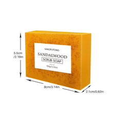 Load image into Gallery viewer, Coconut Scrub Particle Soap Vitamin E Moisturizes Hydrate Sandalwood Seaweed Lavender Cleansing Bath Handmade Soap Cleaning Soap