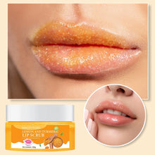 Load image into Gallery viewer, Turmeric Lemon Lip Scrub Gentle Exfoliator Remove Dead Skin Reduce Fine Lines Moisturizing & Nourishing Care for Dry Chapped Lip