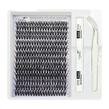 Load image into Gallery viewer, DIY Lash Extension Kit Individual Cluster False Eyelashes Mix Women Eyelashes Full Set Tweezers Lash Bond Seal Lashes Kit