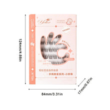 Load image into Gallery viewer, Glue-free False Eyelashes DIY Single Clusters Eyelash Self-adhesive Glue Free False Eyelashes Flower Natural Soft Lashes
