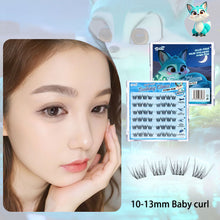 Load image into Gallery viewer, DIY Clusters Lashes False Eyelashes Fox-style Glue-free Self Adhesive Eyelashes 6 Rows U-shaped False Eyelashes Makeup Tool
