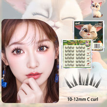 Load image into Gallery viewer, DIY Clusters Lashes False Eyelashes Fox-style Glue-free Self Adhesive Eyelashes 6 Rows U-shaped False Eyelashes Makeup Tool