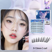 Load image into Gallery viewer, DIY Clusters Lashes False Eyelashes Fox-style Glue-free Self Adhesive Eyelashes 6 Rows U-shaped False Eyelashes Makeup Tool