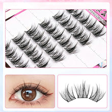 Load image into Gallery viewer, 6Rows Self Adhesive Indivudal Lashes Glue-free False Eyeash Natural Segmented False Lashes Cluster DIY Eyelash Extension Makeup