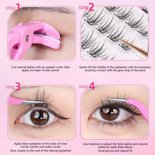 Load image into Gallery viewer, 6Rows Self Adhesive Indivudal Lashes Glue-free False Eyeash Natural Segmented False Lashes Cluster DIY Eyelash Extension Makeup
