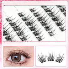 Load image into Gallery viewer, 6Rows Self Adhesive Indivudal Lashes Glue-free False Eyeash Natural Segmented False Lashes Cluster DIY Eyelash Extension Makeup